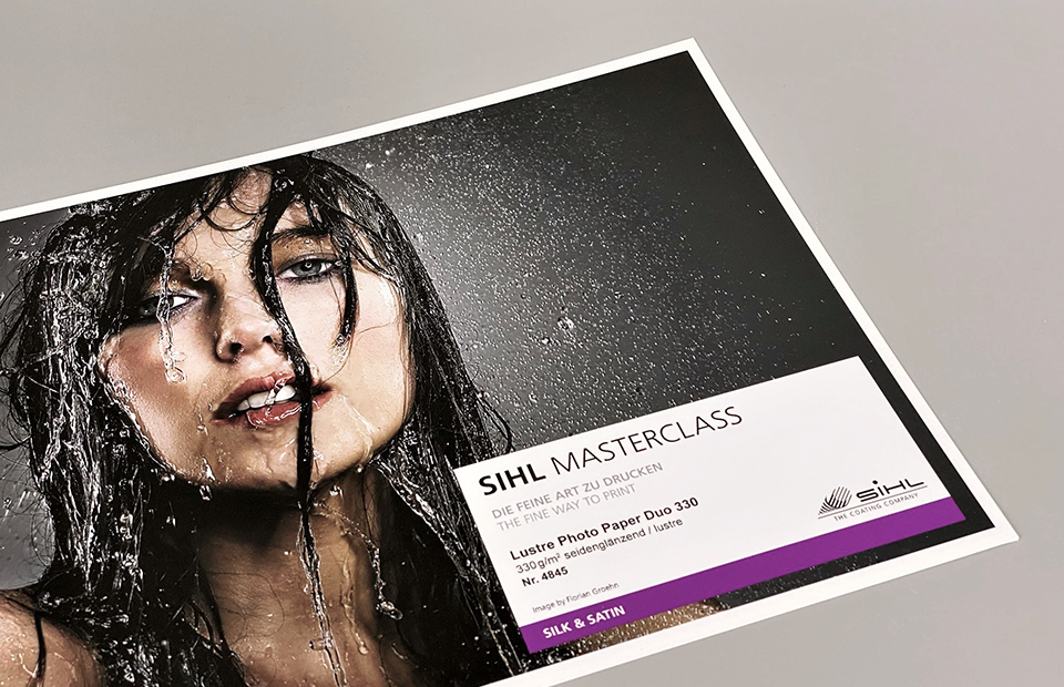 Werbehaug Materialkunde Sihl Masterclass-Papiere SIHL Lustre Photo Paper 4845