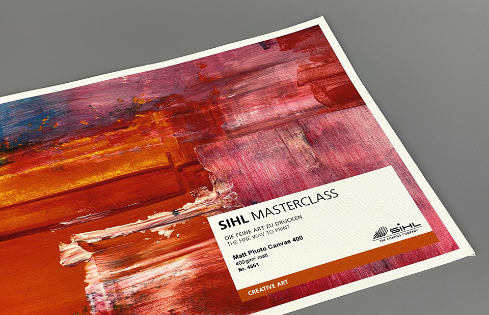 Werbehaug Materialkunde Sihl Masterclass-Papiere SIHL Matt Photo Canvas 4851