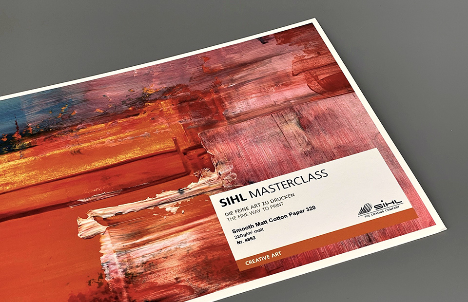 Werbehaug Materialkunde Sihl Masterclass-Papiere SIHL Smooth Matt Cotton Paper 4852