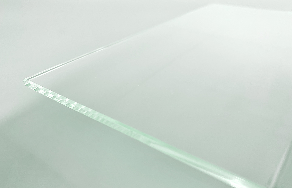 Werbehaug Materialkunde Platten ESG-Optiwhite-Glas hochtransparentes Glas